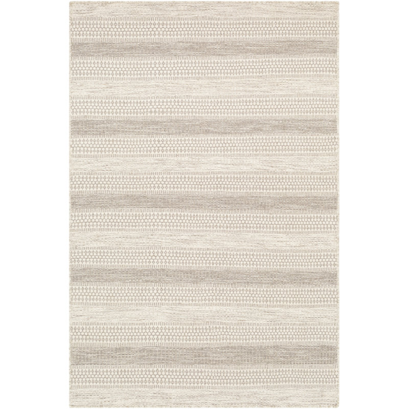 Raeford Striped Handmade Flatweave Wool Taupe/Cream Area Rug & Reviews